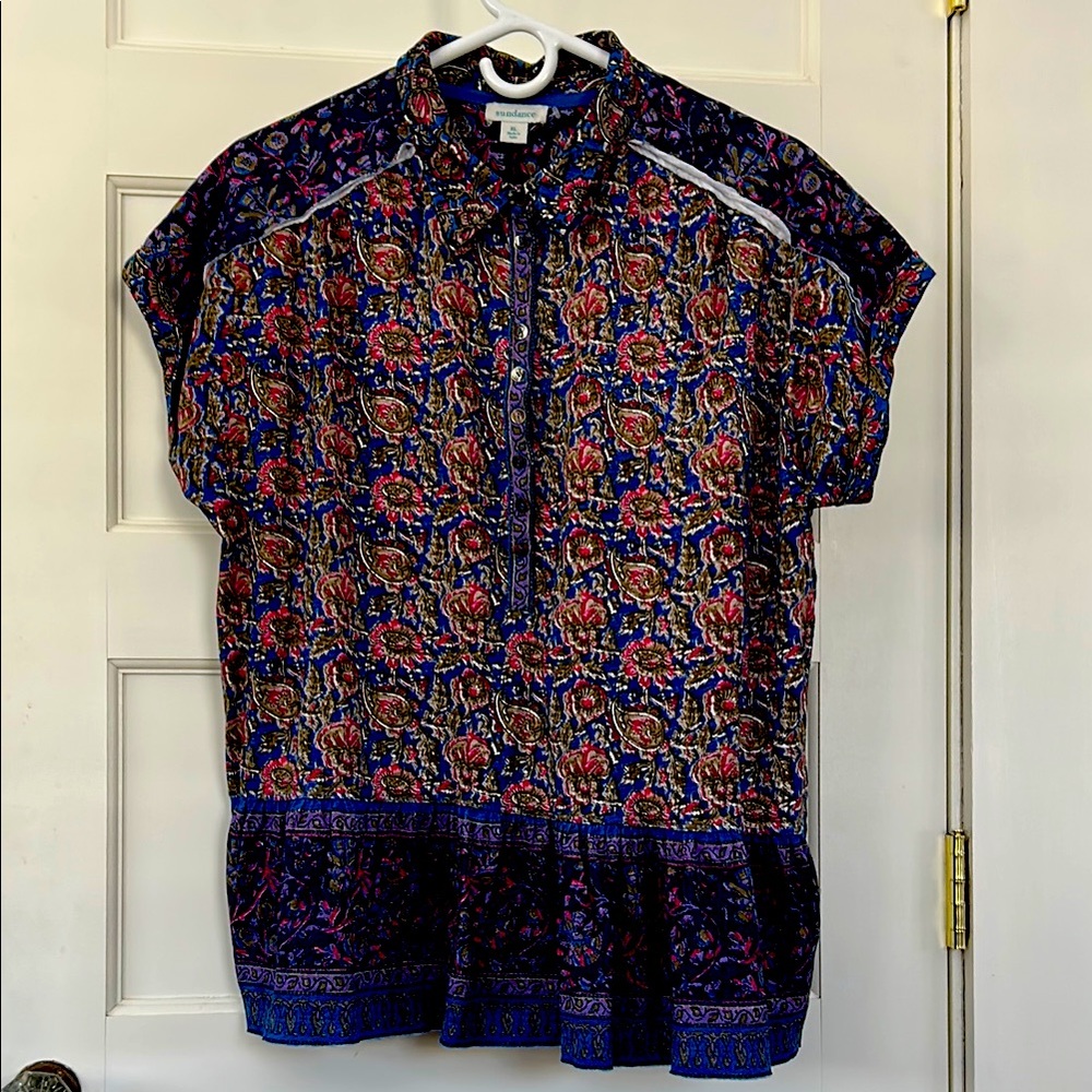 Sundance multi color Floral womens Shirt.